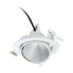 Philips LED Spot Greenspace Accent Elbow Aluminium Hvit 31W 3900lm 36D - 930 Varm Hvit | 163mm - IP20 - Beste Fargegjengivelse - Dali Dimbar
