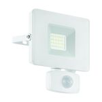 Eglo Veggbelysning Faedo 3 Aluminium Hvit 21W 2300lm - 850 Kald Hvit | IP44 - Bevegelsessensor