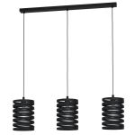 Eglo Pendel Lampe Cremella Stål Svart | Egnet for 3x E27