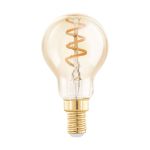 Eglo LED Ball E14 Filament Rav 4W 145lm - 820 Ekstra Varm Hvit | Dimbar - Erstatter 15W