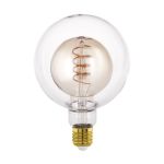 Eglo LED Globe E27 Filament Rav 4W 200lm - 820 Ekstra Varm Hvit | Dimbar - Erstatter 25W