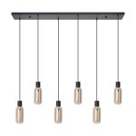 Eglo Pendel Lampe Maione Stål Svart | IP20 - Egnet for 6x E27 