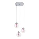 Eglo Pendel Lampe Ariscani 2 Stål Krom | Egnet for 3x E27