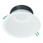 Philips LED Downlight Coreline DN142B Aluminium Hvit 9.8W 1200lm 60D - 840 Kald Hvit | Utskjæring 155mm - IP54 - Hvit Reflektor