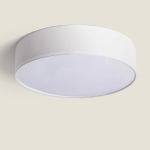 Bright Choice Led-Taklampe Runde Tekstil Hvit | 500mm - Egnet for 3x E27 – Max 40W