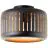 Brilliant Tyas Taklampe Metall Svart Gull | 270mm - Egnet for 1x E27