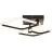 Brilliant Aydin Taklampe Aluminium Plast Matt Svart Transparent 30W 4700lm - 830-870 CCT+RGB | Fjernkontroll Dimbar