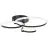Brilliant Aydin Taklampe Aluminium Plast Matt Svart Transparent 30W 4700lm - 830-870 CCT | Fjernkontroll Dimbar