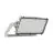 Ledvance LED Flomlys Max Aluminium Grå 600W 69300lm 65x120D - 830 Varm Hvit | IP66 - Asymmetrisk