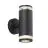 Nordlux Birk Veggbelysning Aluminium Svart | IP44 - Egnet for 2x GU10