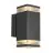 Nordlux Elm Veggbelysning Aluminium Svart | IP44 - Egnet for 2x GU10