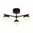 Nordlux Contina Taklampe Metall Svart | Egnet for 3x G9
