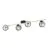 Emibig Taklampe Splendi Stål Svart | Egnet for 4x E14 - Max 10W