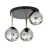 Emibig Taklampe Dolce Stål Svart | Egnet for 3x E14 - Max 10W