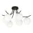 Emibig Taklampe Boston Stål Svart | Egnet for 6x E14 - Max 10W