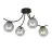 Emibig Taklampe Boston Stål Svart | Egnet for 4x E14 - Max 10W