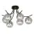Emibig Taklampe Boston Stål Svart | Egnet for 6x E14 - Max 10W