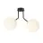 Emibig Taklampe Nova Stål Svart | Egnet for 2x E14 - Max 10W
