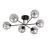 Emibig Taklampe Brendi Stål Svart | Egnet for 6x E14 - Max 10W