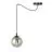Emibig Pendel Lampe Gigi Stål Svart | Egnet for 1x E14 - Max 10W