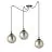 Emibig Pendel Lampe Gigi Stål Svart | Egnet for 3x E14 - Max 10W