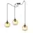 Emibig Pendel Lampe Gigi Stål Svart | Egnet for 3x E14 - Max 10W