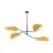 Emibig Taklampe Lotus Stål Svart | Egnet for 4x E14 - Max 10W