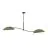 Emibig Taklampe Lotus Stål Svart | Egnet for 2x E14 - Max 10W