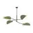 Emibig Taklampe Lotus Stål Svart | Egnet for 4x E14 - Max 10W