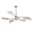 Emibig Taklampe Lotus Stål Svart | Egnet for 6x E14 - Max 10W