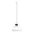 Emibig Pendel Lampe Lunaro Stål Hvit | Egnet for 1x GX53 - Max 12W