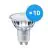 Fordelspakning 10x Philips MASTER Value LED Spot GU10 PAR16 3.7W 270lm 36D - 930 varm hvit | beste fargegjengivelse - dimbar - erstatter 35W