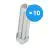 Fordelspakning 10x Osram Dulux T/E Plus 42W 830 | varm hvit - 4-stift