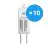Fordelspakning 10x Osram Halogen G4 Capsule Halostar Starlite 5 W 