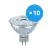 Fordelspakning 10x Ledvance Performance LED spot Reflektor GU5.3 MR16 5W 345lm 36D - 930 varm hvit | beste fargegjengivelse - dimbar - erstatter 35W