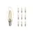 Fordelspakning 10x Noxion Lucent LED E14 Mignon filament klar 2.5W 250lm - 827 ekstra varm hvit | erstatter 25W