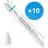Fordelspakning 10x Philips LED Lysrør T8 MASTER Value (EM/Mains) Ultra Output 23W 3700lm - 865 daglys | 150cm - erstatter 58W