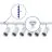Komplet set 1-Fase Rail 2 Meter Hvit | incl. 6x Spot + GU10 2700K 3W Dimbar + Endestykke, Strömkontakt og I-Koblingsstykke