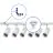 Bright Choice Komplet set 1-Fase Rail L 1,5 x 1,5 Meter Hvit | incl. 6x Spot + GU10 2700K 3W Dimbar + Endestykke, Strömkontakt og L -Koblingsstykke