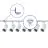Bright Choice Komplet set 1-Fase Rail L 1,5 x 1,5 Meter Hvit | incl. 7x Spot + GU10 2700K 3W Dimbar + Endestykke, Strömkontakt og L -Koblingsstykke