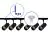 Bright Choice Komplet set 1-Fase Rail L 1 x 2 Meter Svart | incl. 6x Spot + GU10 2700K 3W Dimbar + Endestykke, Strömkontakt og L -Koblingsstykke