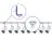Bright Choice Komplet set 1-Fase Rail L 1 x 2 Meter Hvit | incl. 8x Spot + GU10 2700K 3W Dimbar + Endestykke, Strömkontakt og L -Koblingsstykke