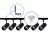 Bright Choice Komplet set 1-Fase Rail L 1x 1,5 Meter Svart | incl. 6x Spot + GU10 2700K 3W Dimbar + Endestykke, Strömkontakt og L -Koblingsstykke
