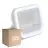 Fordelspakning 12x Ledvance LED Flomlys Aluminium Hvit 8W 1100lm 100D - 830 Varm Hvit | IP66 - Symmetrisk