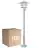 Fordelspakning 10x Nordlux Agger Sokkelampe Metall Brushed Aluminium | Egnet for 1x E27 
