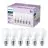 Fordelspakning 6x Philips Pære LED E27 Pære Matt 5W 470lm - 827 Ekstra Varm Hvit