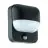 Eglo Veggbelysning Trabada 1 Aluminium Svart | IP44 - Egnet for 1x E27 - Lyssensor