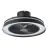 Eglo Ventilator Vallonia 1 ABS Matt Svart 31.7W 3200lm - 827-865 Innstillbar Hvit + RGB | Dimbar