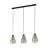 Eglo Pendel Lampe Adwickle Stål Svart | IP20 - Egnet for 3x E27 