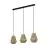 Eglo Pendel Lampe Alderney Stål Svart | IP20 - Egnet for 3x E27 